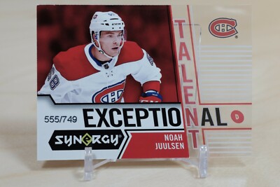 2018-19 Upper Deck Synergy Noah Juulsen Exceptional Talent /749 #ET-35 RC
