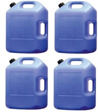  4 Pack Midwest Can 6700 6 gallon Potable Water Storage Container w Pour Spout