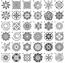 36Pc Mandala DIY Painting Templates