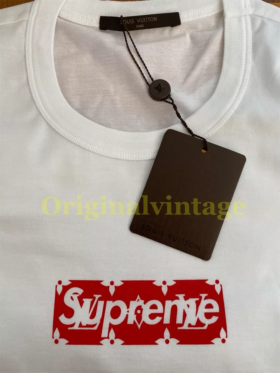 Supreme x Louis Vuitton Box Logo Tee White Men's - SS17 - US