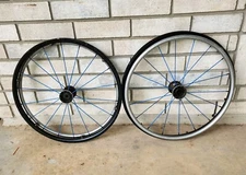 TiLite 22" Spinergy SPOX Wheelchair Wheels Blue No Tires 