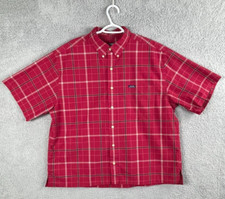Chaps Ralph Lauren Vintage 90s shirt adult men XL red plaid button down cotton