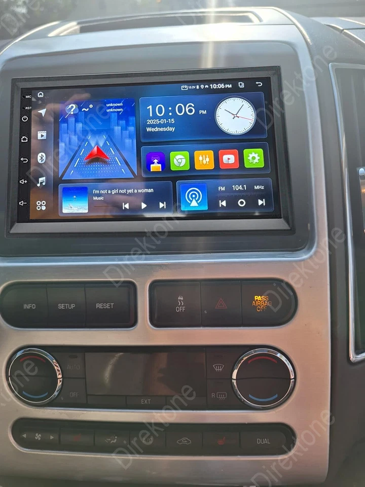 7" WiFi Apple Carplay Radio Android 13 GPS Nav For 2007 2008 2009 2010 Ford Edge Foto 3 de 4