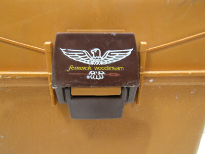 Vintage Fenwick Woodstream Sport Seat 9050 Fishing Tackle Box Bait