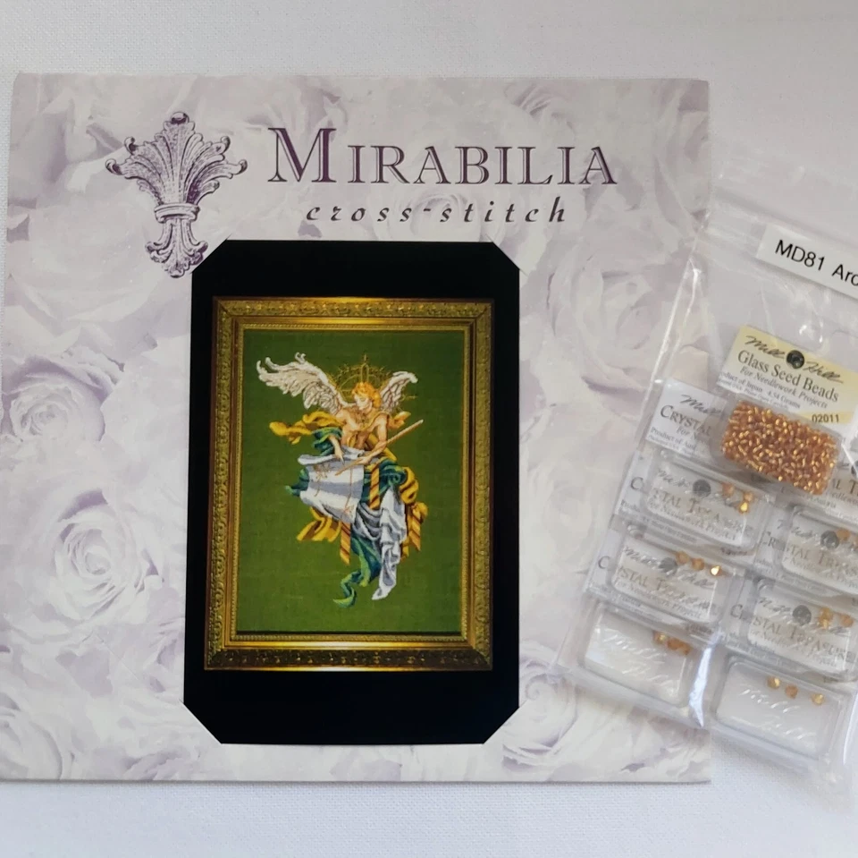 Archangel Beaded Cross Stitch Chart and Embellishment Pack Mirabilia Designs - Image 2 of 4