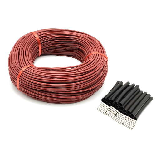 Silicone Rubber Floor Warm Heating Cable 33ohm/m Carbon Fiber Heating Wires