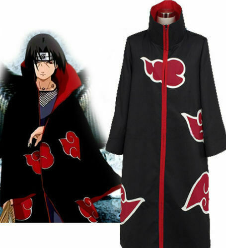 Naruto Akatsuki Cartoon Character Cosplay Anime Costume Cloak