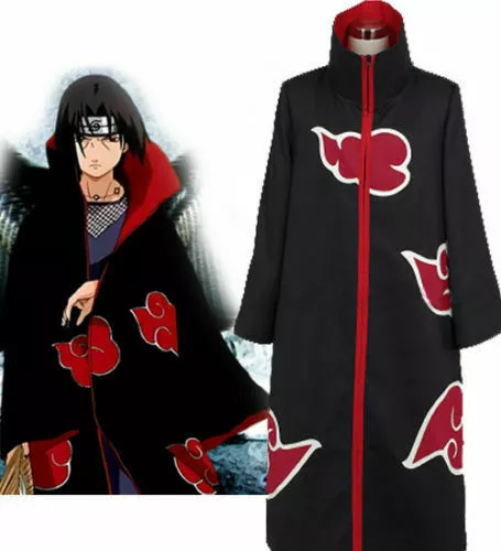 Naruto Shippuden Akatsuki Hokage Robe Cloak Coat Anime Cosplay Costume  Halloween