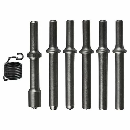 7 Pcs Air Hammer Bits Smoothing Pneumatic Air Rivet Hammer Chisel