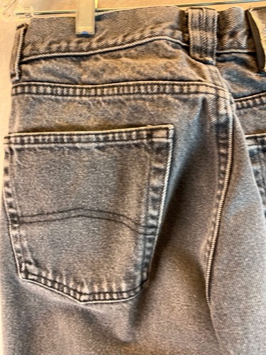 Armani True Blue Mens Jeans Black Faded 32x34 Denim 5 Pocket Style Pants - Picture 12 of 20