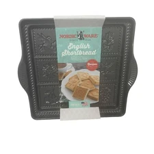 Nordic Ware 03237 Cast Aluminum 9 x 9 English Shortbread Pan Tea Party NEW
