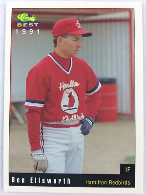 1991 Hamilton Redbirds-Classic BEST Minor League Baseball Card-Ben ...
