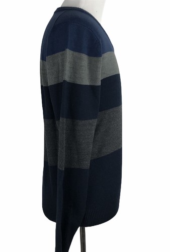 Tricots St Raphael Mens Sweater Medium M Striped Blue Gray NEW - Picture 7 of 11