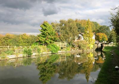 Foto 12x8 Reflexionen an Black Jack's Lock Gubblecote c2015