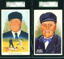 STAN MUSIAL owned JOCKO CONLAN Perez  Steele HOF & Celebration Pedigree pair SGC