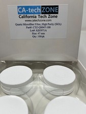Quartz Microfiber Filter, High Purity SiO2 , 47 mm  100/pk CA-tech ZONE