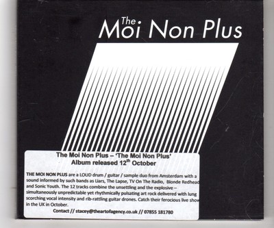 (HK185) The Moi Non Plus, Self Titled - 2008 CD