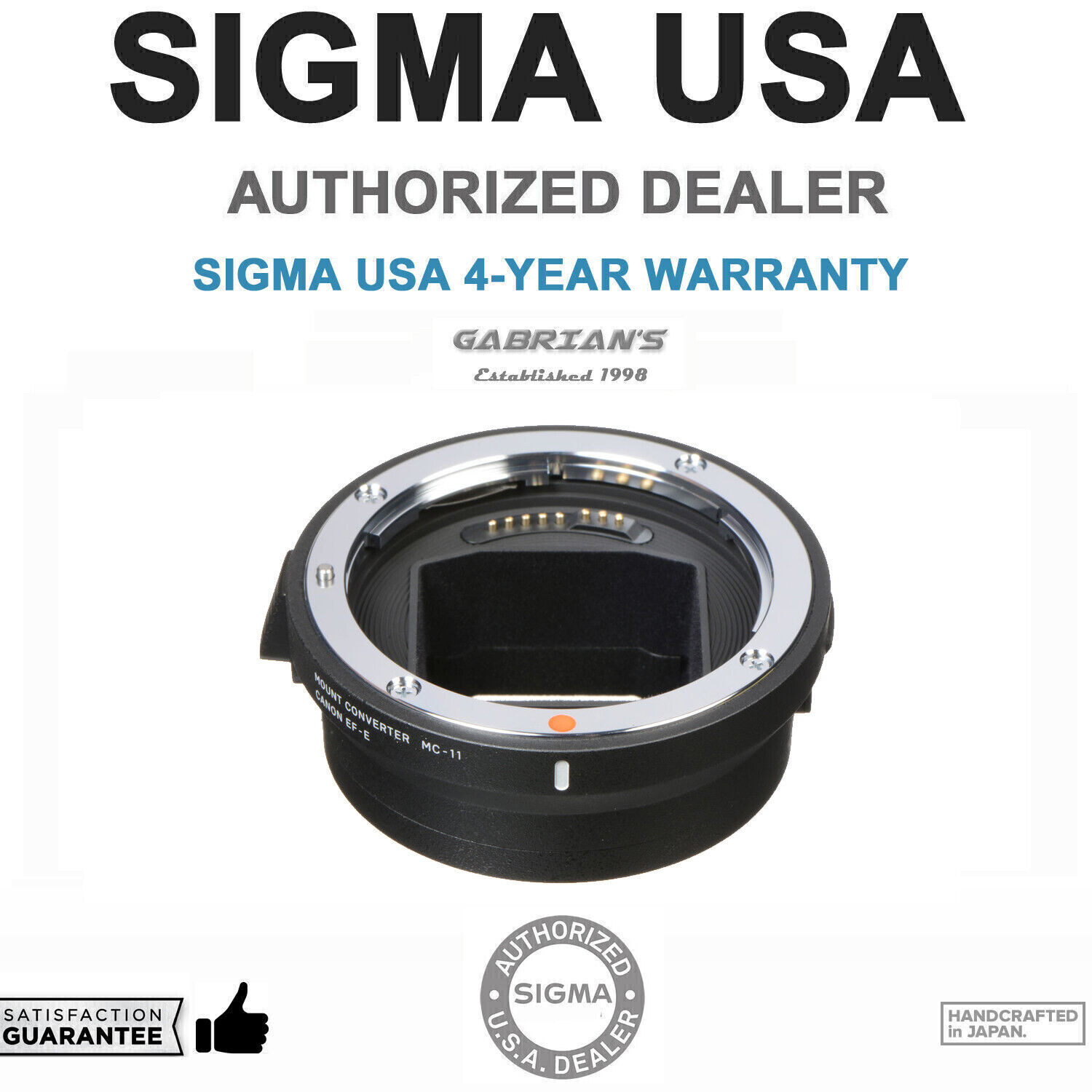 Sigma MC-11 Mount Converter Lens Adapter from Sigma / Canon EF Lenses to  Sony E