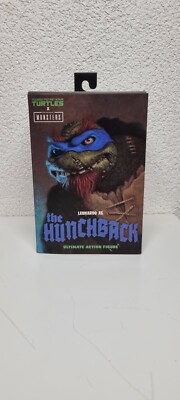 Turtles Leonardo the Hunchback TMNT vs Universal Monsters Neca 18cm Neu/Ovp