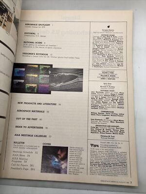 Aerospace America Magazine August 1986 | eBay
