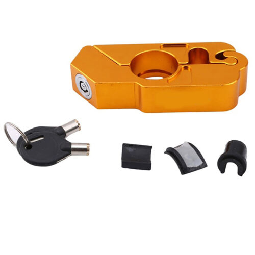 Motorcycle Scooter ATV Handlebar Grip Security Safety Metal Lock with 2 Key Blue - Picture 7 of 12