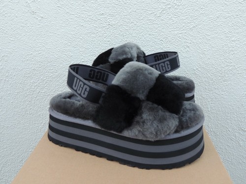 ugg disco checker slide black