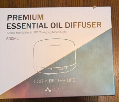 Premium Essential Oil Diffuser with Remote Control, 5 in 1 {ASAKUKI 500Ml}