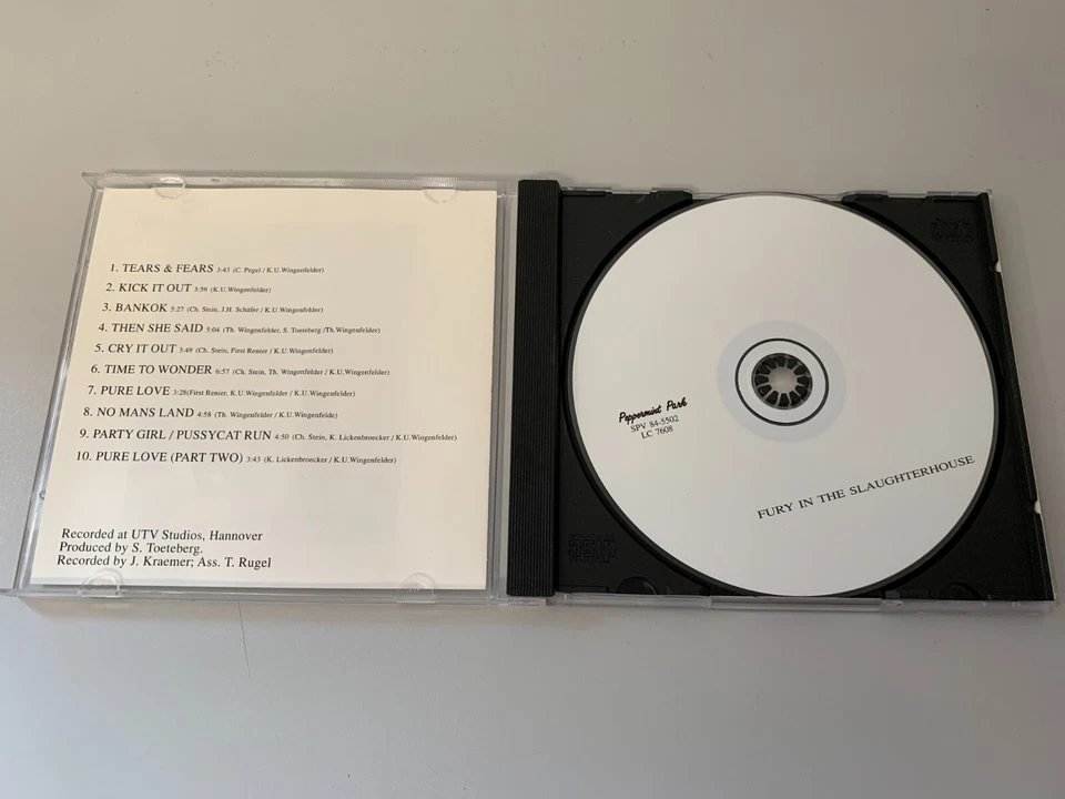 Fury In The Slaughterhouse - Same (S/T) - CD © 1989 - Time To Wonder.. - Bild 2 von 3