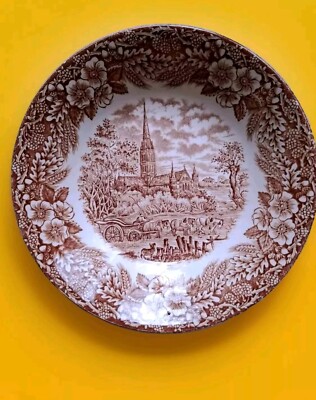 Vintage Suppenteller, Broadhurst  Ironstone, England, 20 x 4 cm