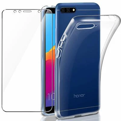 PHONETHRONE COVER CUSTODIA + PELLICOLA VETRO TEMPERATO PER HUAWEI Y6 2018