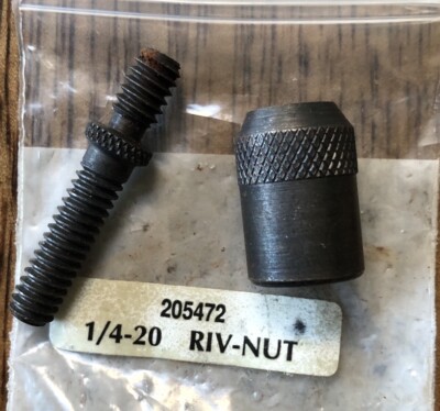 Neu - Huck Befestigungen 205472 Nietmutternadapter 1/4-20 HK 150A Nietzange AK 175A alcoa