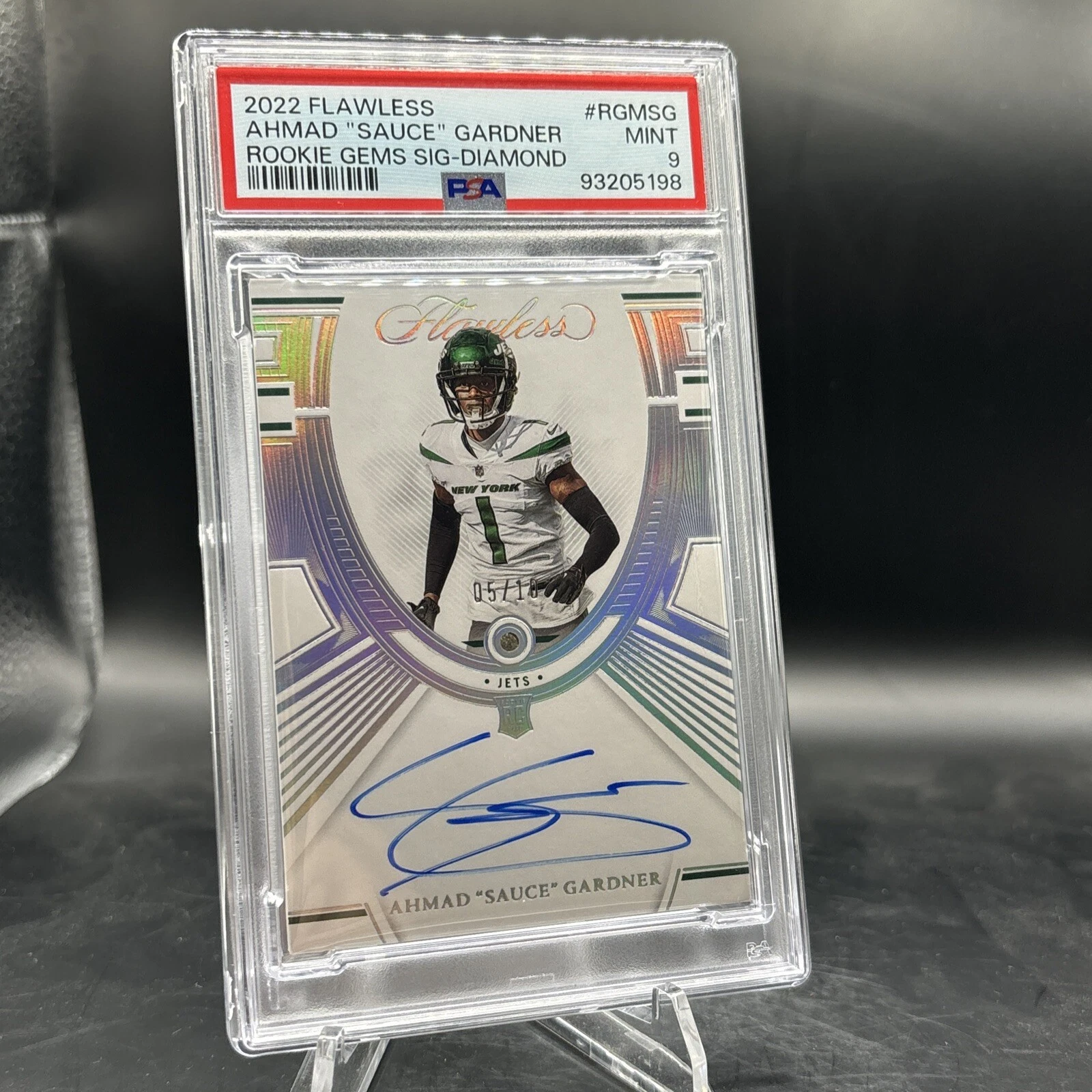 Sauce Gardner Panini Flawless Rookie Gems Signatures #RGMSG Diamond