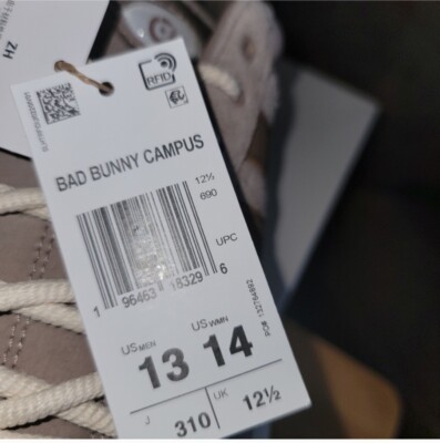 New adidas Bad Bunny x Campus Chalky Brown Size 13 Mens / Size 14