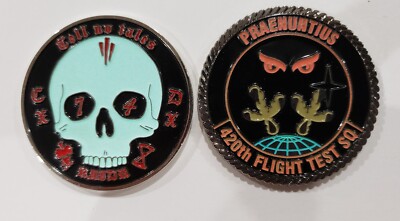 **New** B-21 Raider Stealth Bomber 2 Challenge Coins Northrop Grumman USAF CTF
