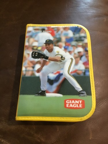 Pittsburgh Pirates ZIPPER PENCIL CASE 8" SGA Kevin Young and Jay Bell 90s VTG