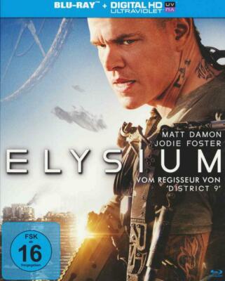 Elysium [Blu-ray / 2013) * Matt Damon/ Jodie Foster/ NEU+OVP i. Folie * SOFORT *