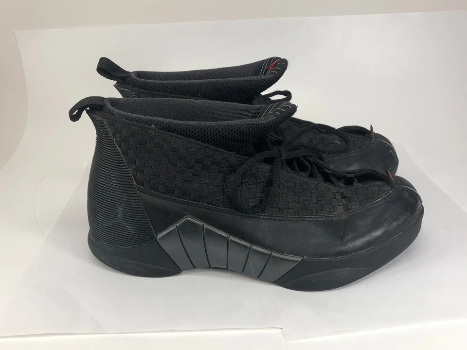 Raro 2007 Nike Air Jordan 15 Retro Stealth Negro Para hombres Talla EE. UU. 10 Zapatos Foto 2 de 4