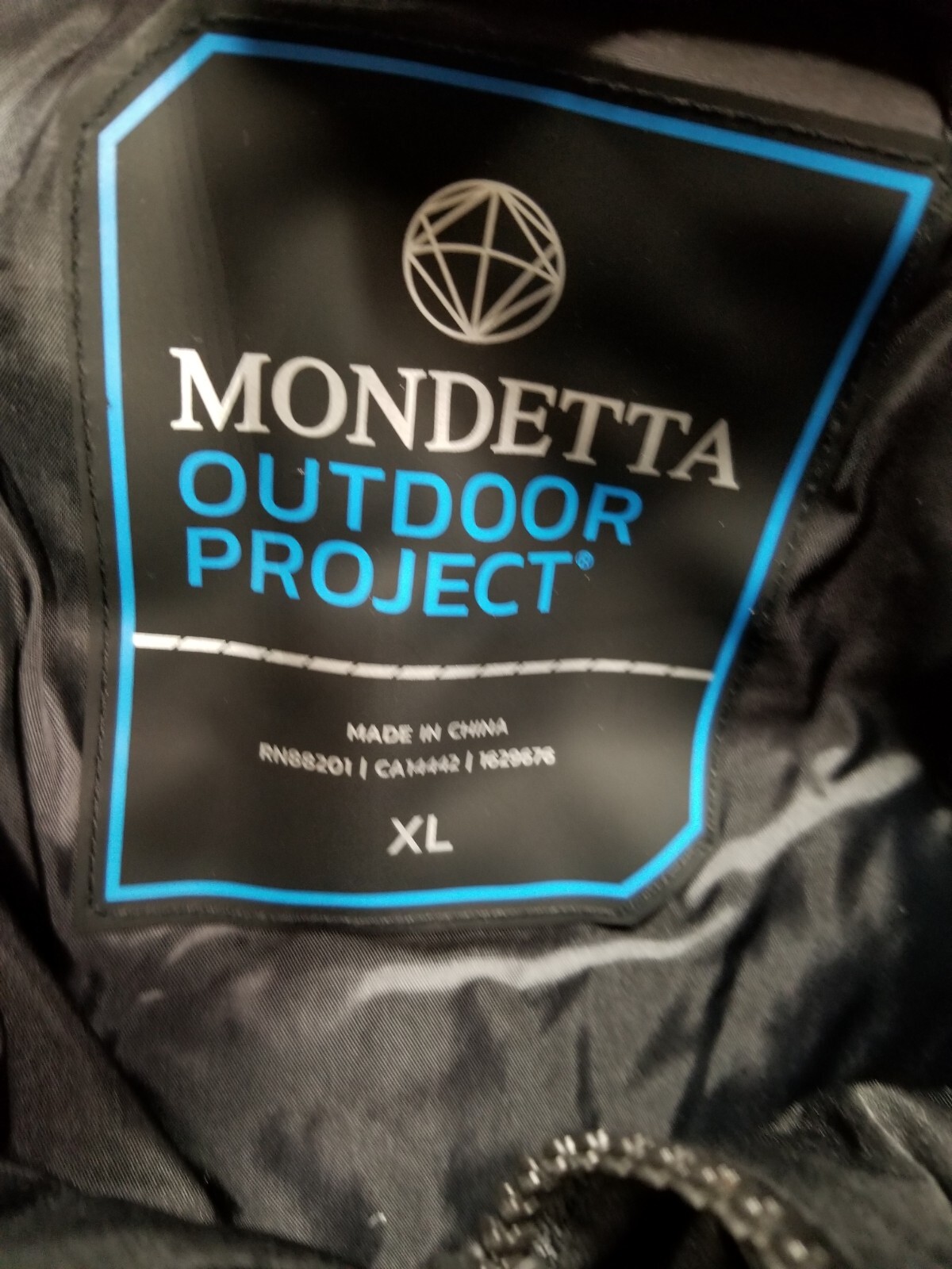 Mondetta Outdoor Project Down Puffer Parka Hooded Insulated Coat Sz XL