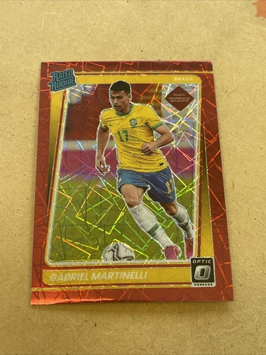 Gabriel Martinelli 2021-22 Donruss Optic Rated Rookie #182 Red Velocity Prizm
