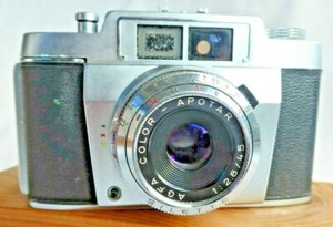 Collectable Agfa Silette Lens Color-Apotar 45mm f2.8 Prontor SVS Shutter & Case