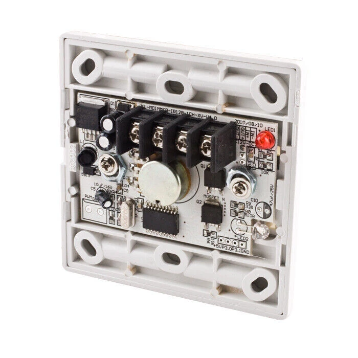 LED Dimmer Wall Switch DC12-24V 8A IR 12Key Remote Control For Single LED Strip - Image 4 of 4