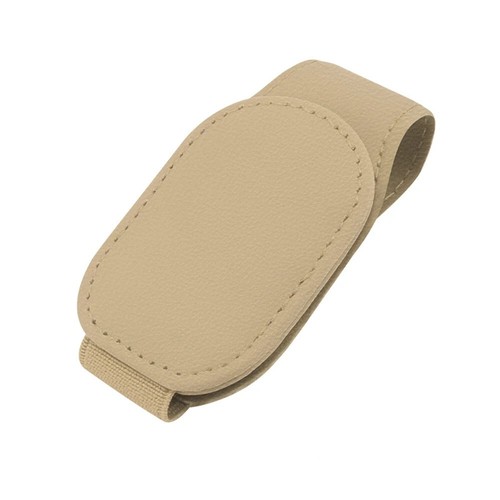 Auto Brillenhalter gute Qualität Clip magnetisch Sonnenbrillen Halterung Beige - Bild 2 von 2