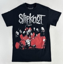 Slipknot Y2K Tour Band T-shirt 2024 Red Jumpsuit Barcode Graphic Shirt Size S