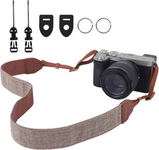 Camera Strap, Premuim Cotton Neck Shoulder Strap, Adjustable Neck Belt