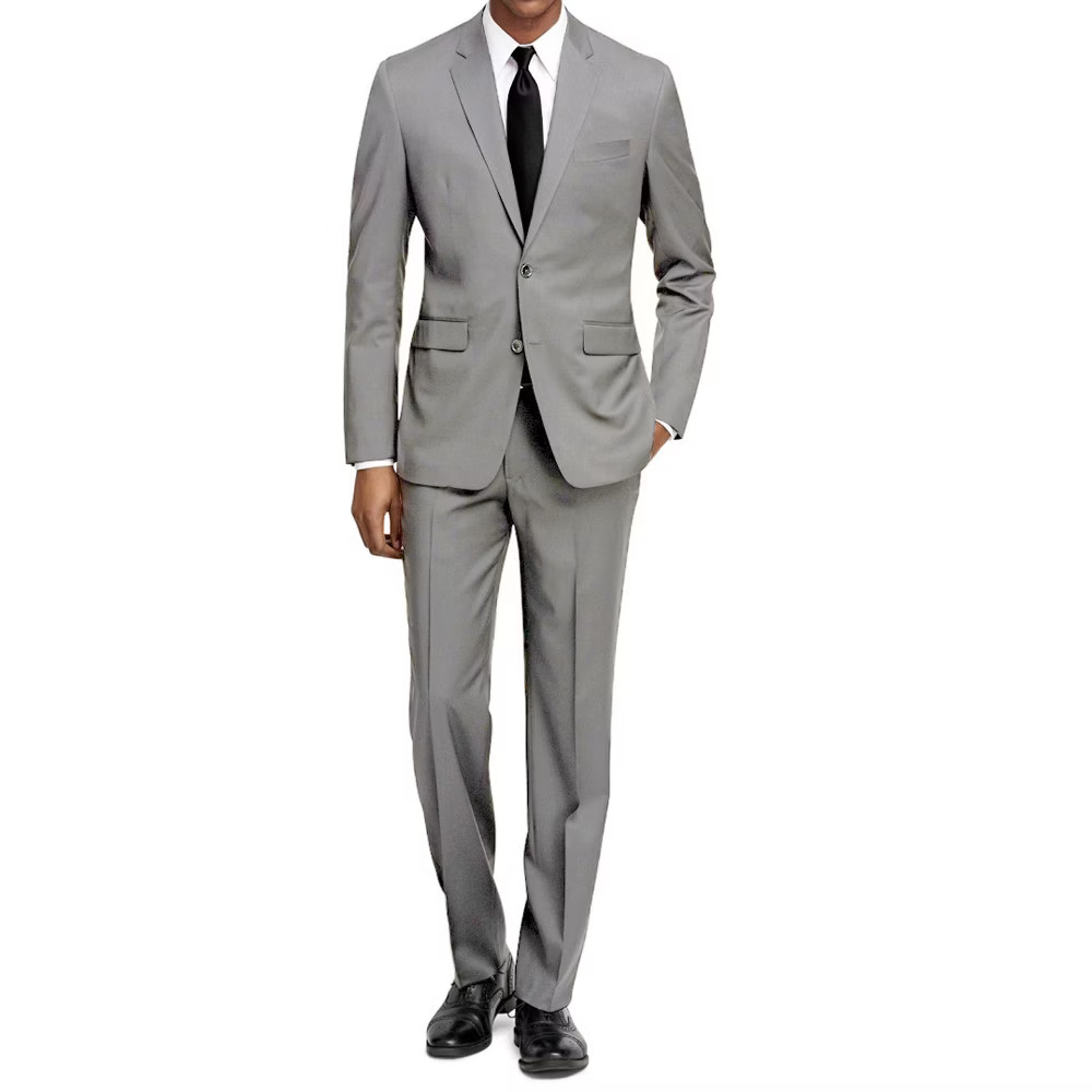 Braveman Mens Formal Two Piece 2-Piece Slim Fit Cut Suit SetLIGHT GREY38 12890₽
