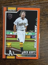 Nick Kurtz Topps 2026 Celebrations Baseball Walk This Way Orange 25/25 SSP