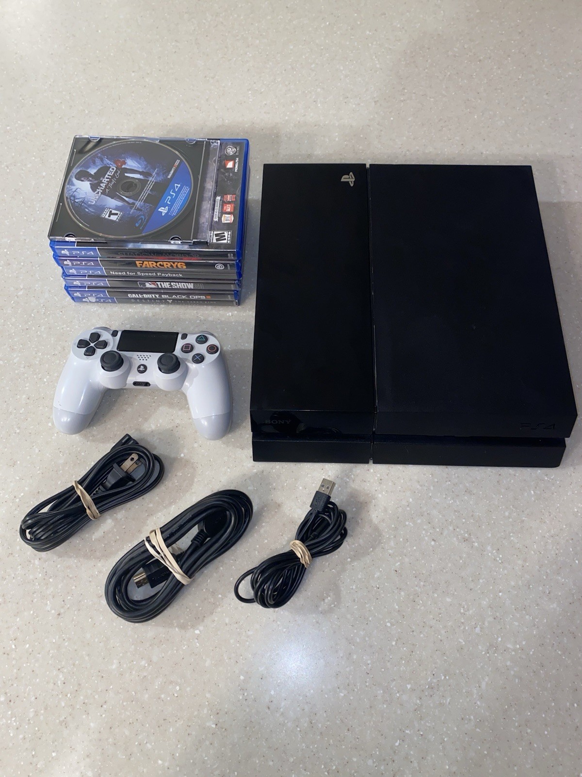 Sony PlayStation 4 500GB Bundle with 1x Controller, 7x Games -  Low Firmware