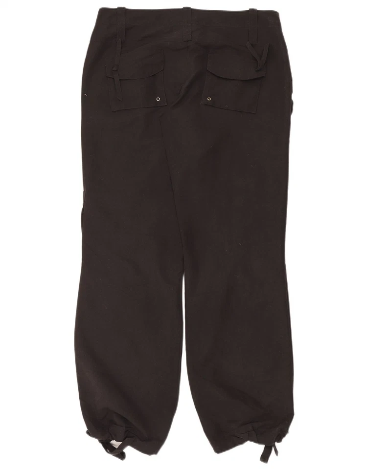 Puma Womens Loose Fit Joggers Cargo Trousers UK 12 Medium W34 L32 Black DI19 - Image 2 of 3