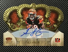A.J. Green 2011 Crown Royale Crown Jewel Rookie Auto Gold /10 Bengals