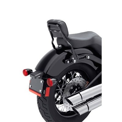HD Detachables Short Sissy Bar Gloss Black OEM 11-17 Softail Slim Blackline